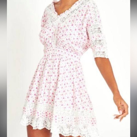 LoveShackFancy Dresses & Skirts - loveshackfancy newton mini dress floral lace